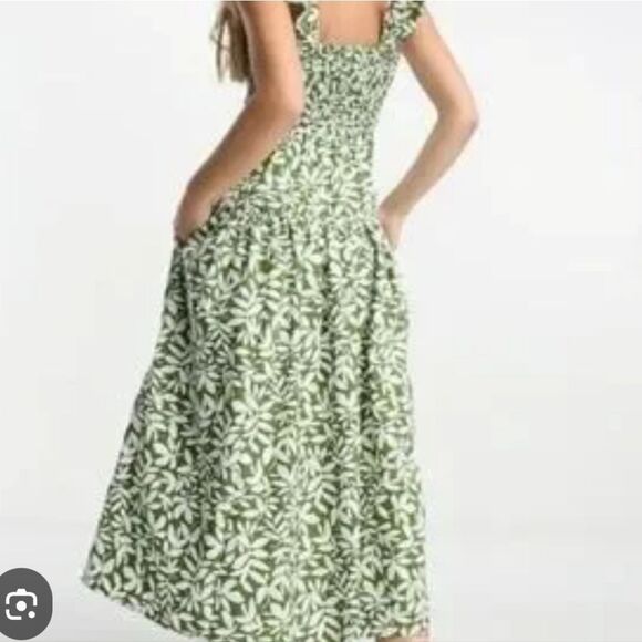 Floral Green  Dress XSP - Picture 1 of 9